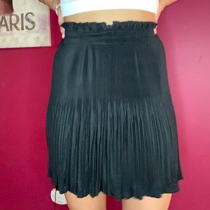 Black pleated skirt